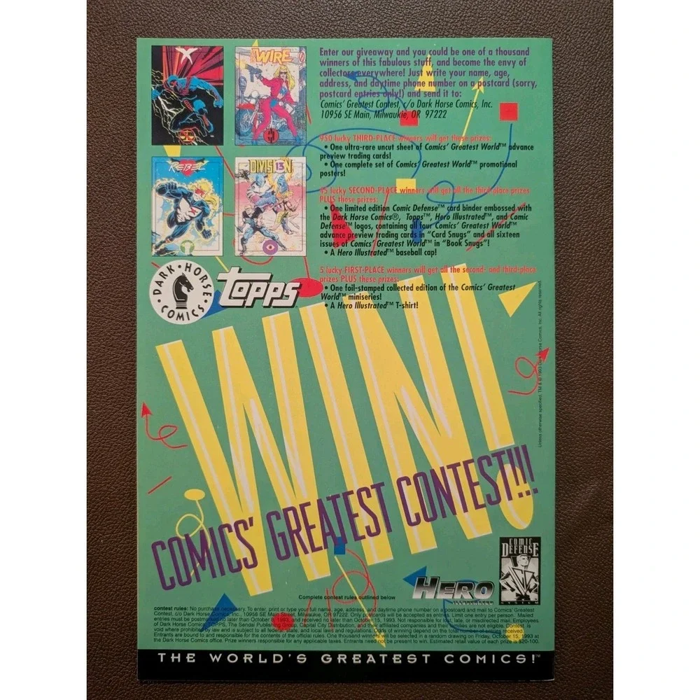 Comics' Greatest World Monster #1 (1993)‎ Dark Horse – Week 4 – VF/NM